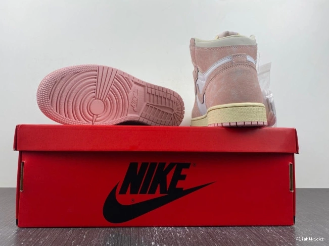FD2596-600 OG Jordan Pink Washed 1 Air Retro High (Women's) 0808